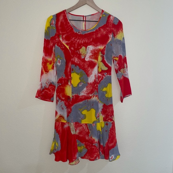 Whistles 100% silk flowery dress - Picture 8 of 13